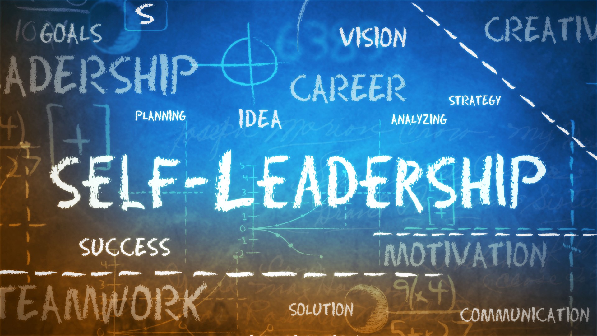 Self-Leadership on a chalkboard